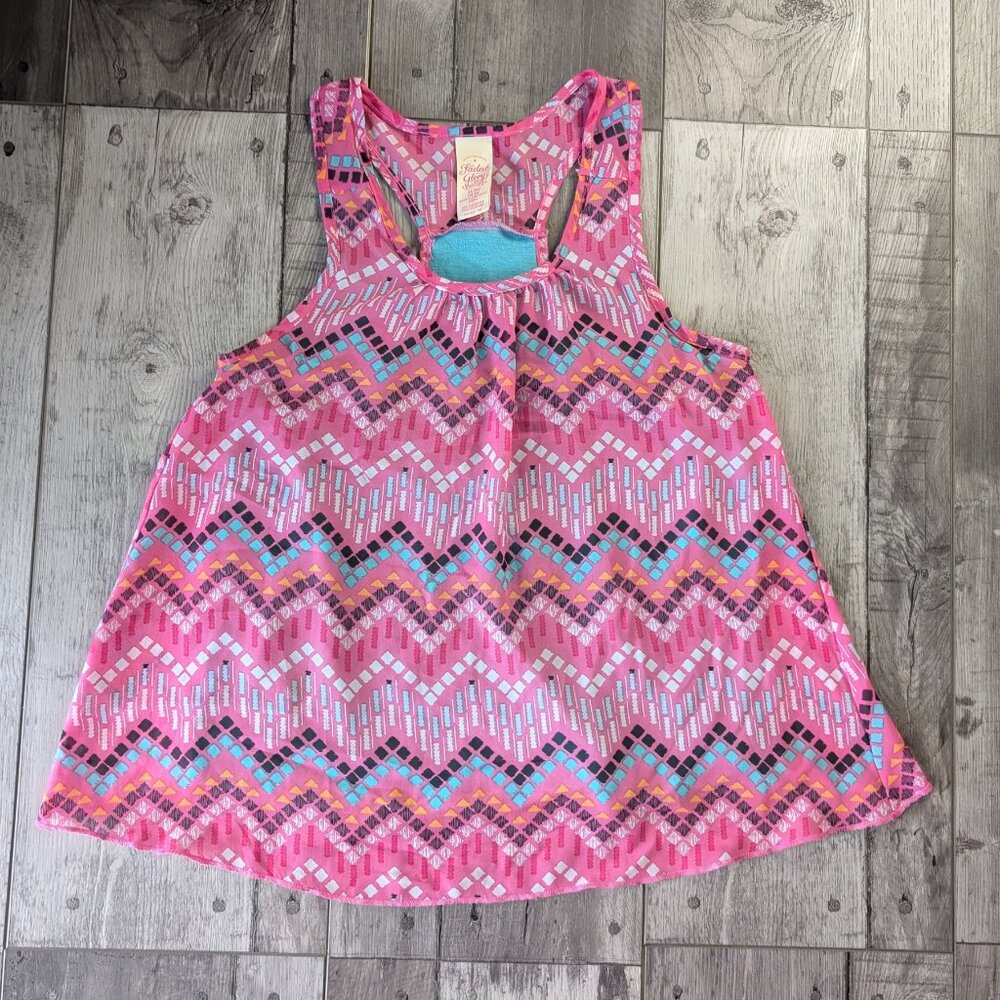 Faded Glory, Double Layer Print Tank Top, Sz XL